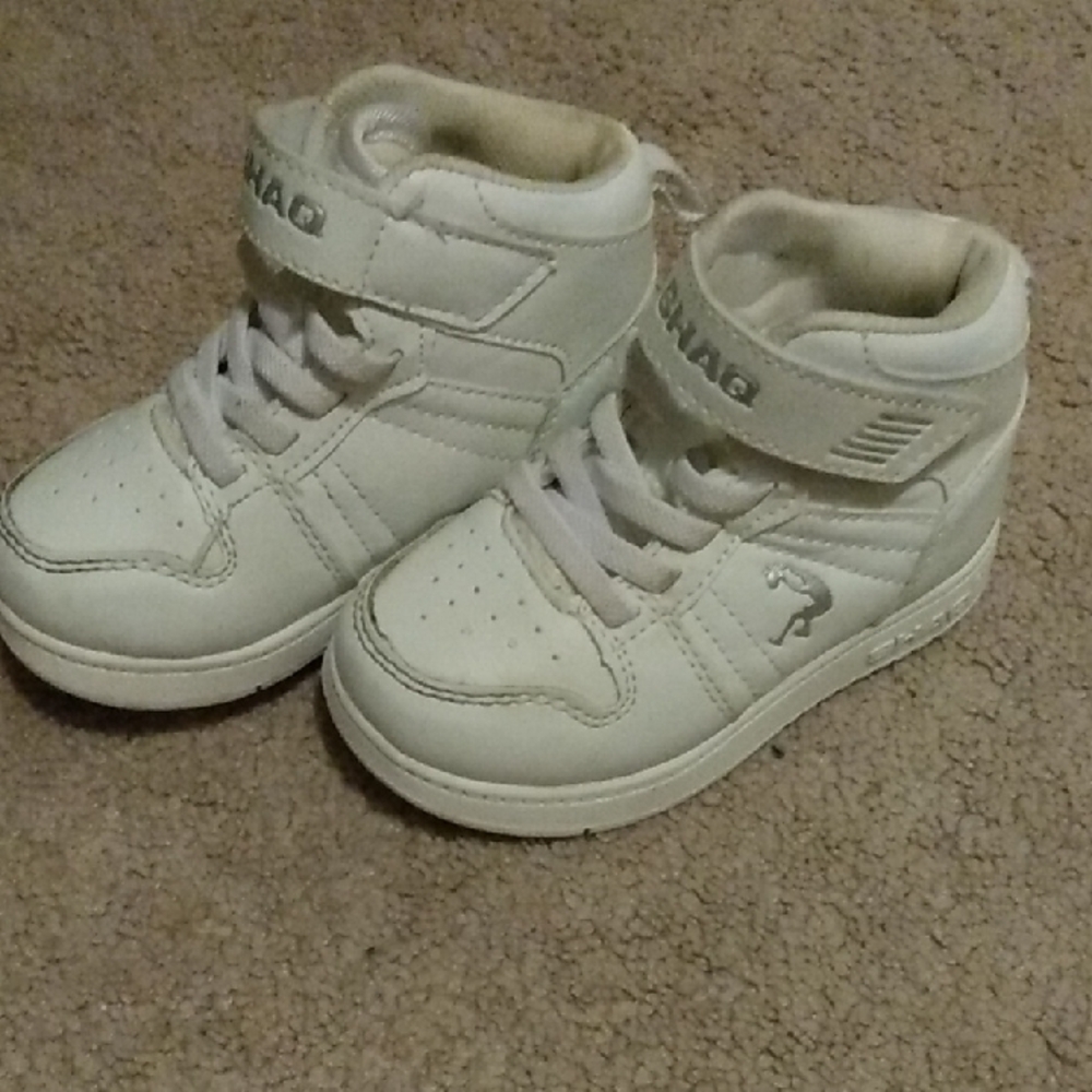Kids White High-Top Sneakers